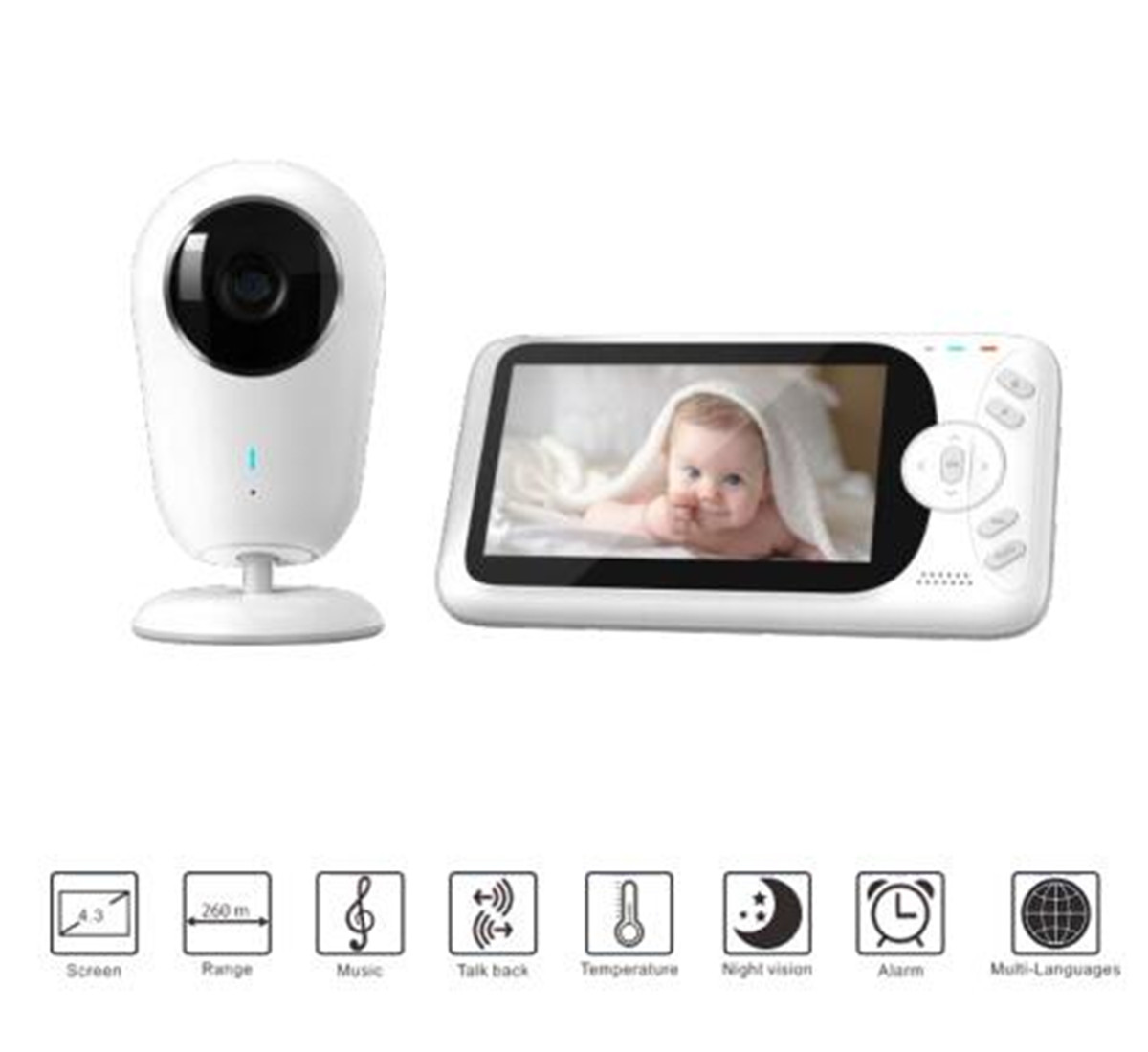 Home Security Wireless Camera - Moniteur bébé sans fil Full HD