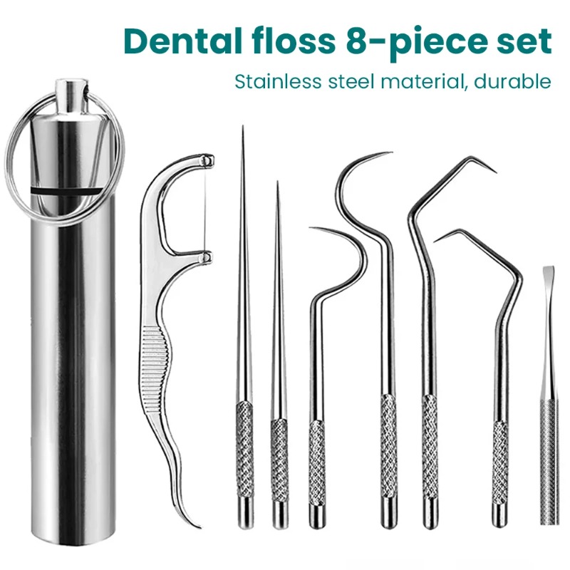 Lock Picking Set - Cure-dents Portable en acier inoxydable, outil