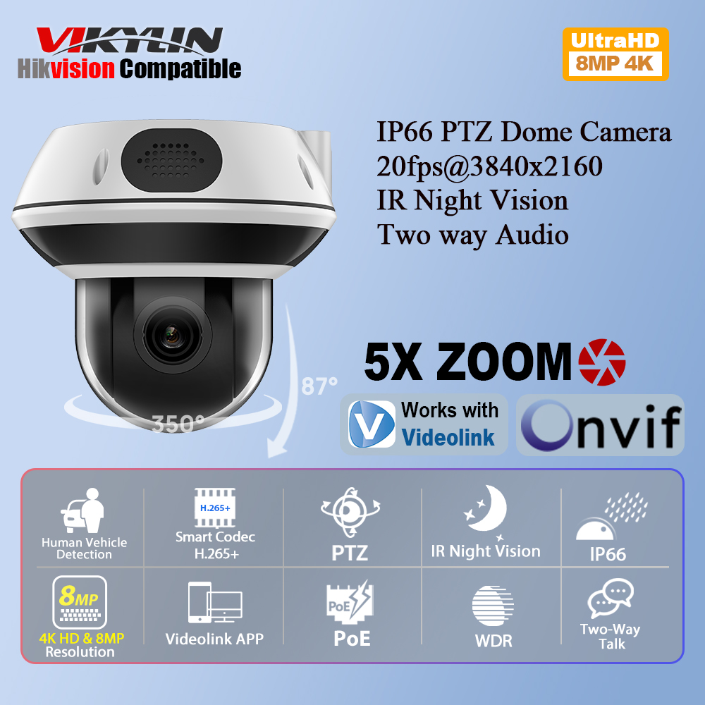 Home Security Online - Caméra de sécurité IP Vikylin 8MP