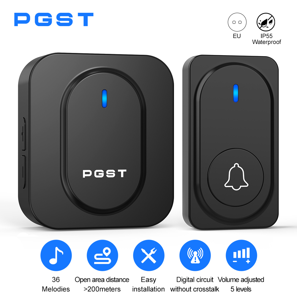 Home Security Diy - Sonnette sans fil PGST avec 36