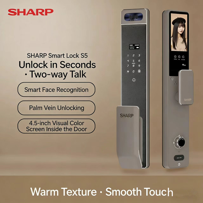 Home Security Keypad - Serrure intelligente entièrement automatique Sharp S5-FV