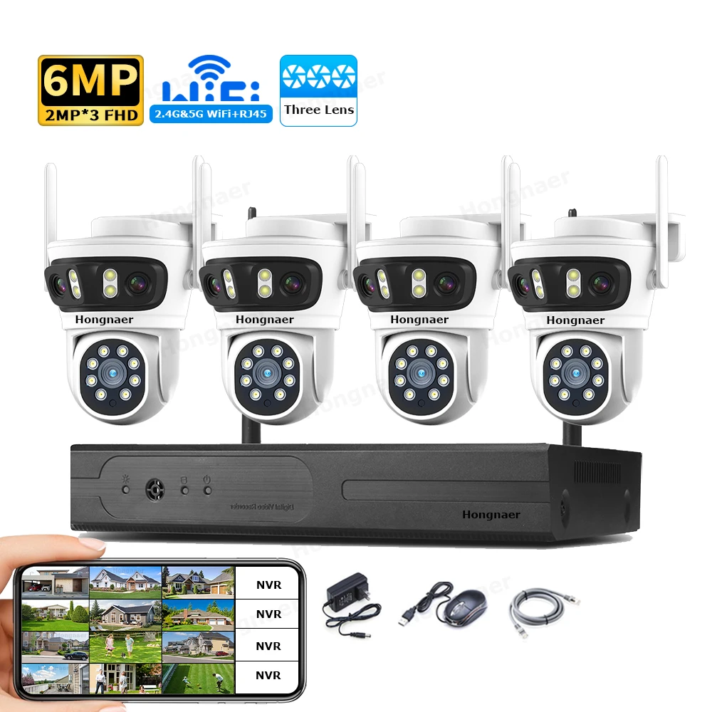 Home Security Wireless Camera - Kit Système de Caméras de Surveillance