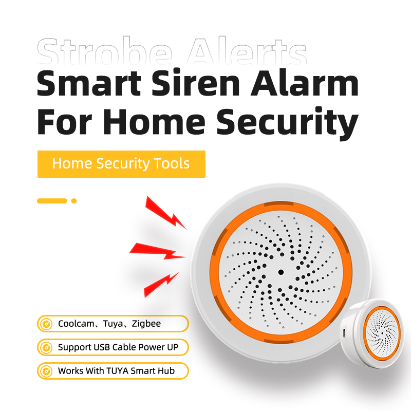 Home Security Siren - Coolcam Tuya Zigbee – sirène d'alarme