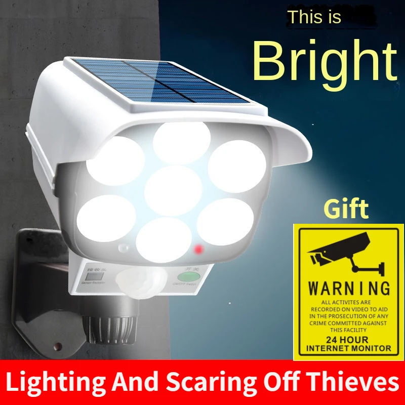 Home Security Wireless Camera - Lumière solaire extérieure capteur de mouvement