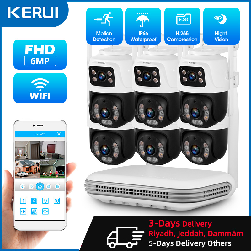 Home Security Company - KERUI Étanche 6MP HD Sans Fil