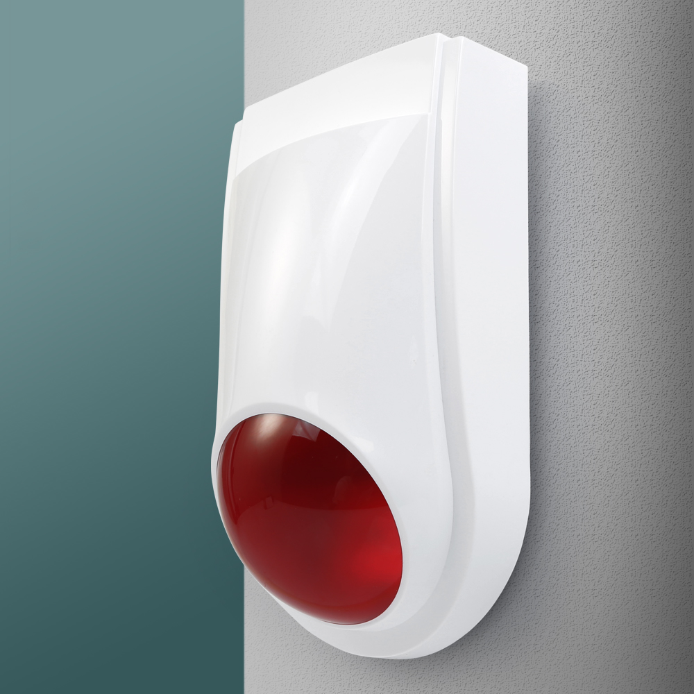 Home Security Siren - Sirène Flash sans fil E6, lumière