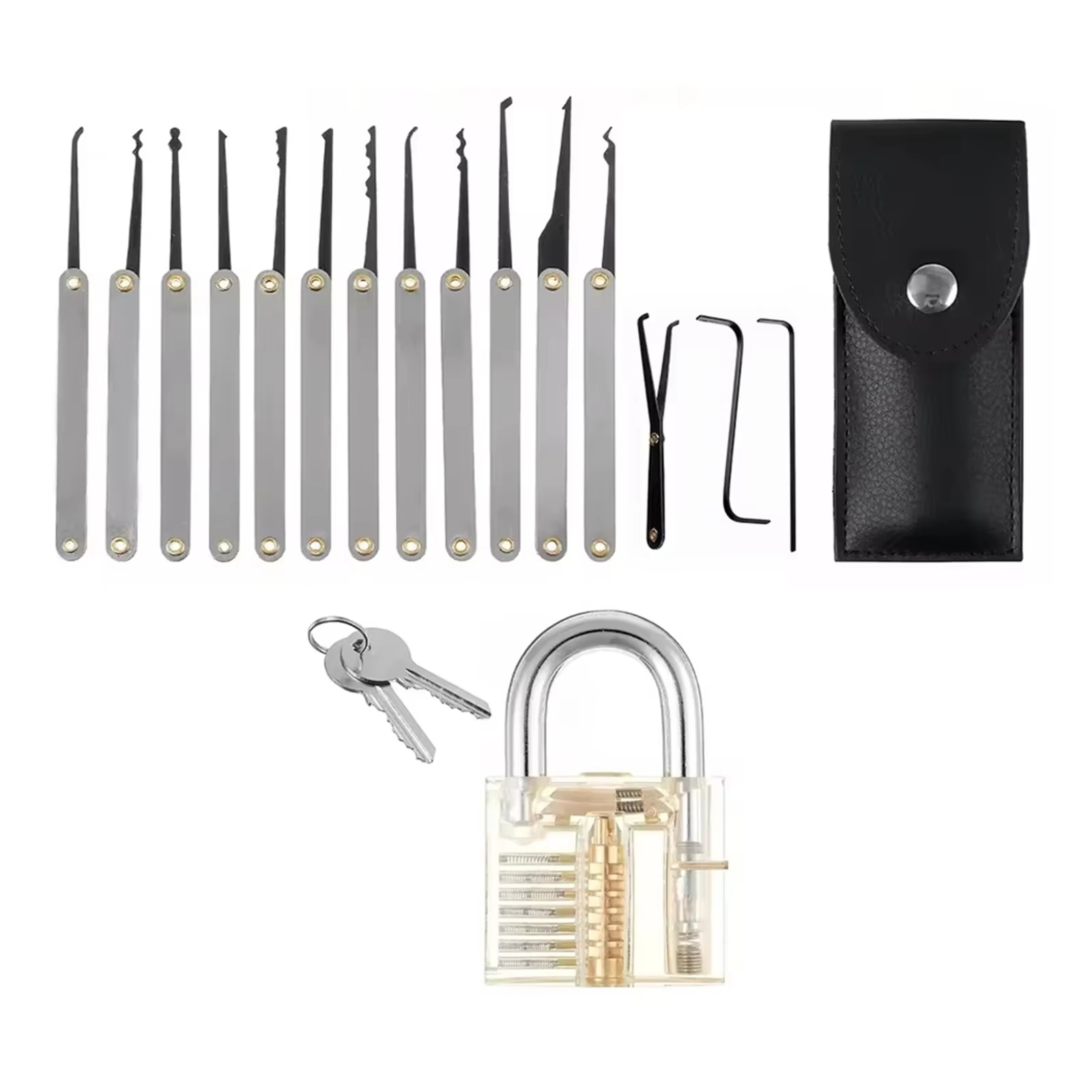 Lock Picking Set - Kit d'outils multifonctionnels, Kit de déverrouillage