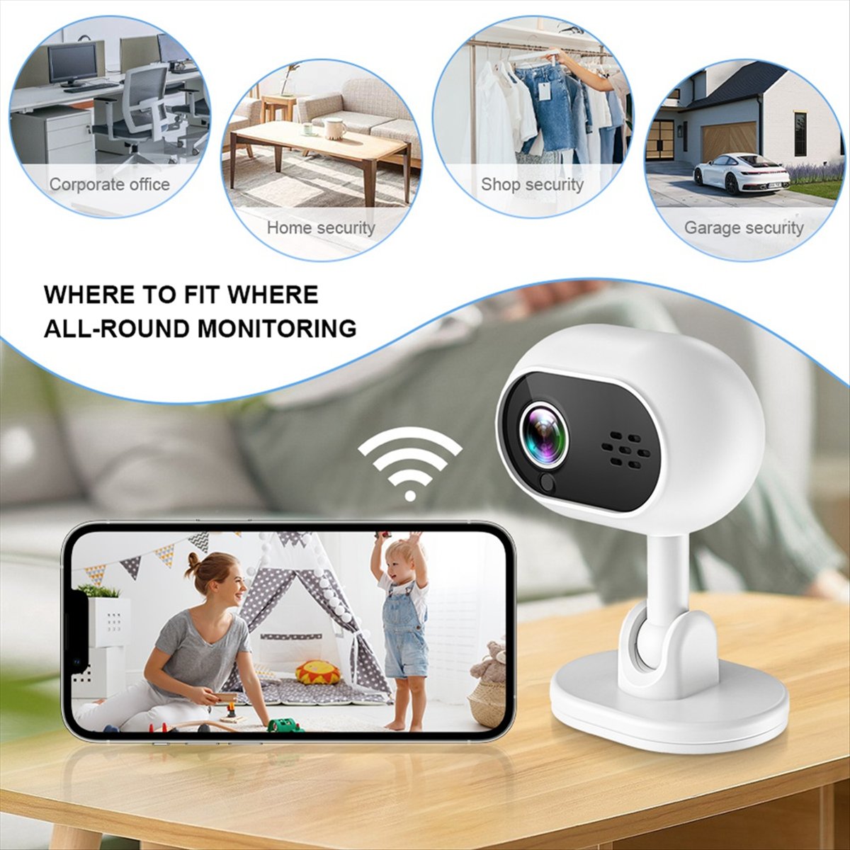 Caméra IP WiFi Intelligente A4 - Home Security Wireless Camera avis et prix