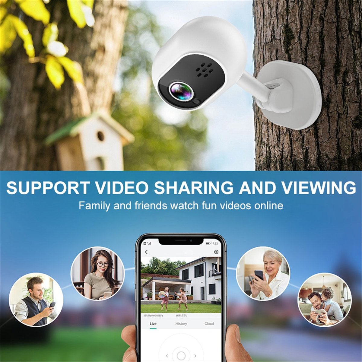Caméra IP WiFi Intelligente A4 - Home Security Wireless Camera avis et prix