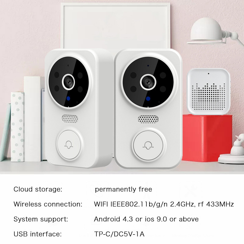 Sonnette de porte intelligente - Home Security Wireless Camera avis et prix
