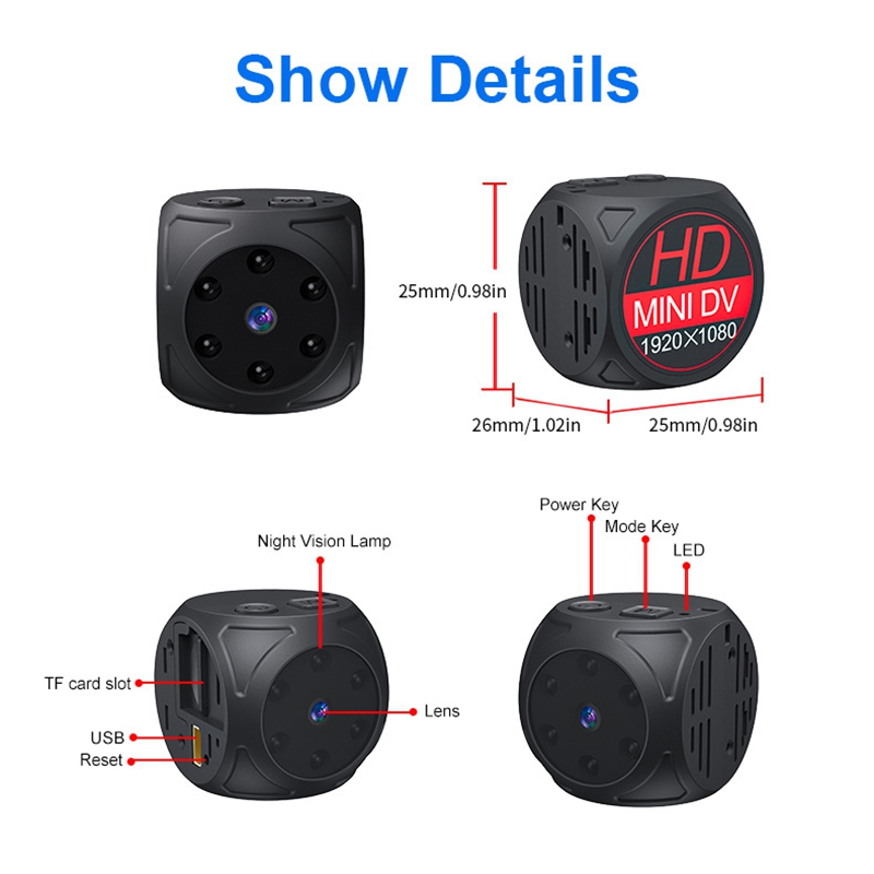 Mini caméra HD 1080p portable, - Home Security Recorder avis et prix