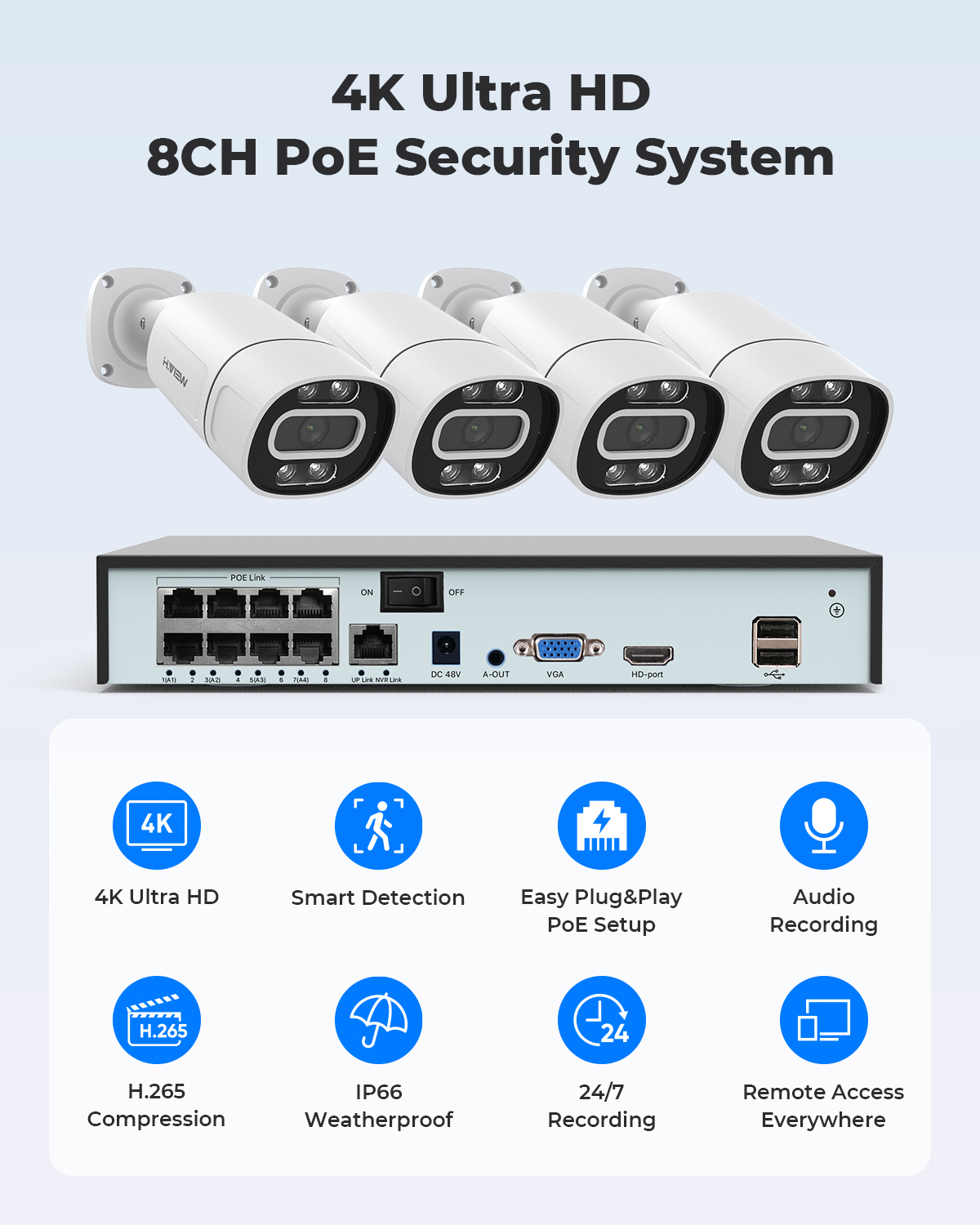 Système de caméra de sécurité  - Home Security Company avis et prix