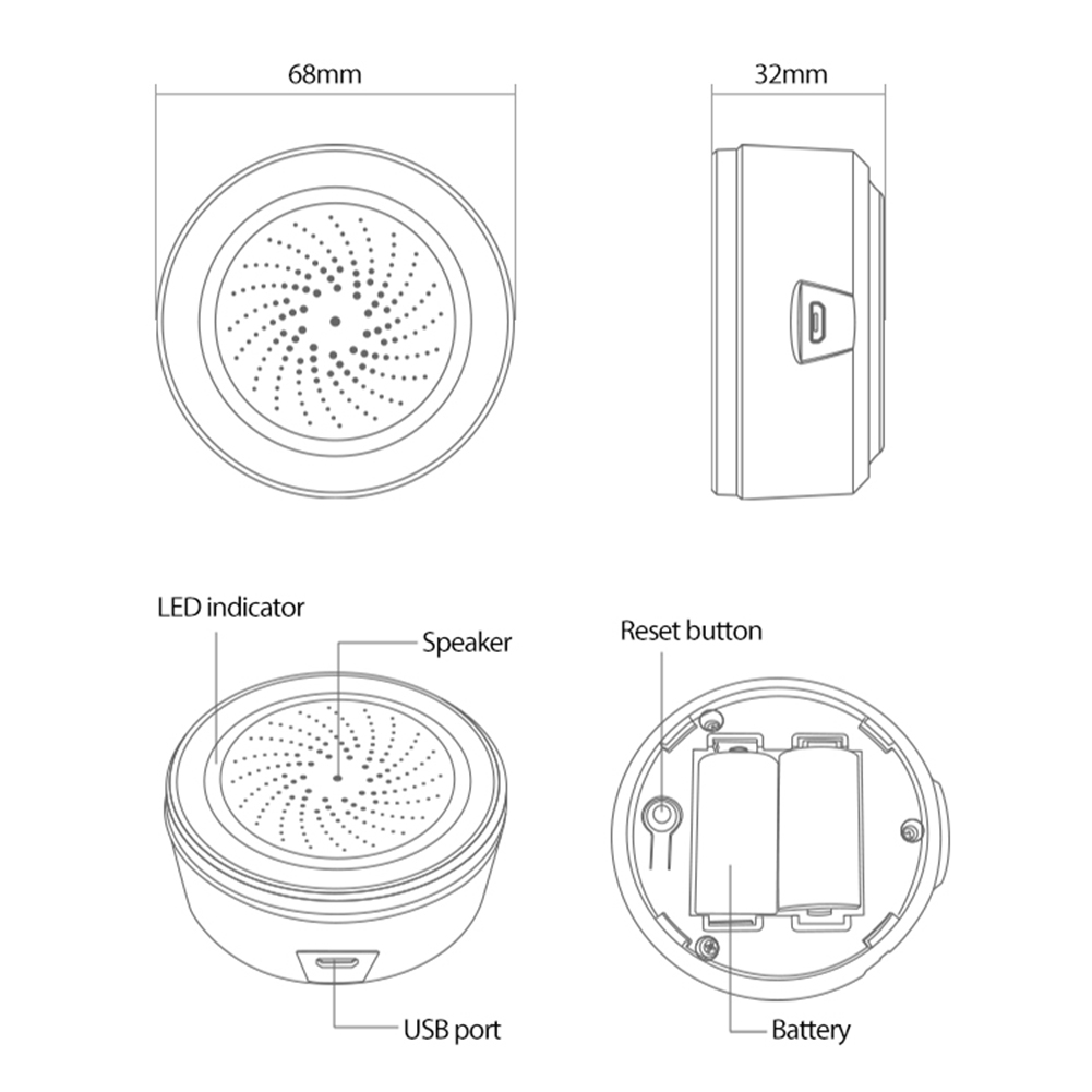Capteur de son et de lumière i - Home Security Siren avis et prix