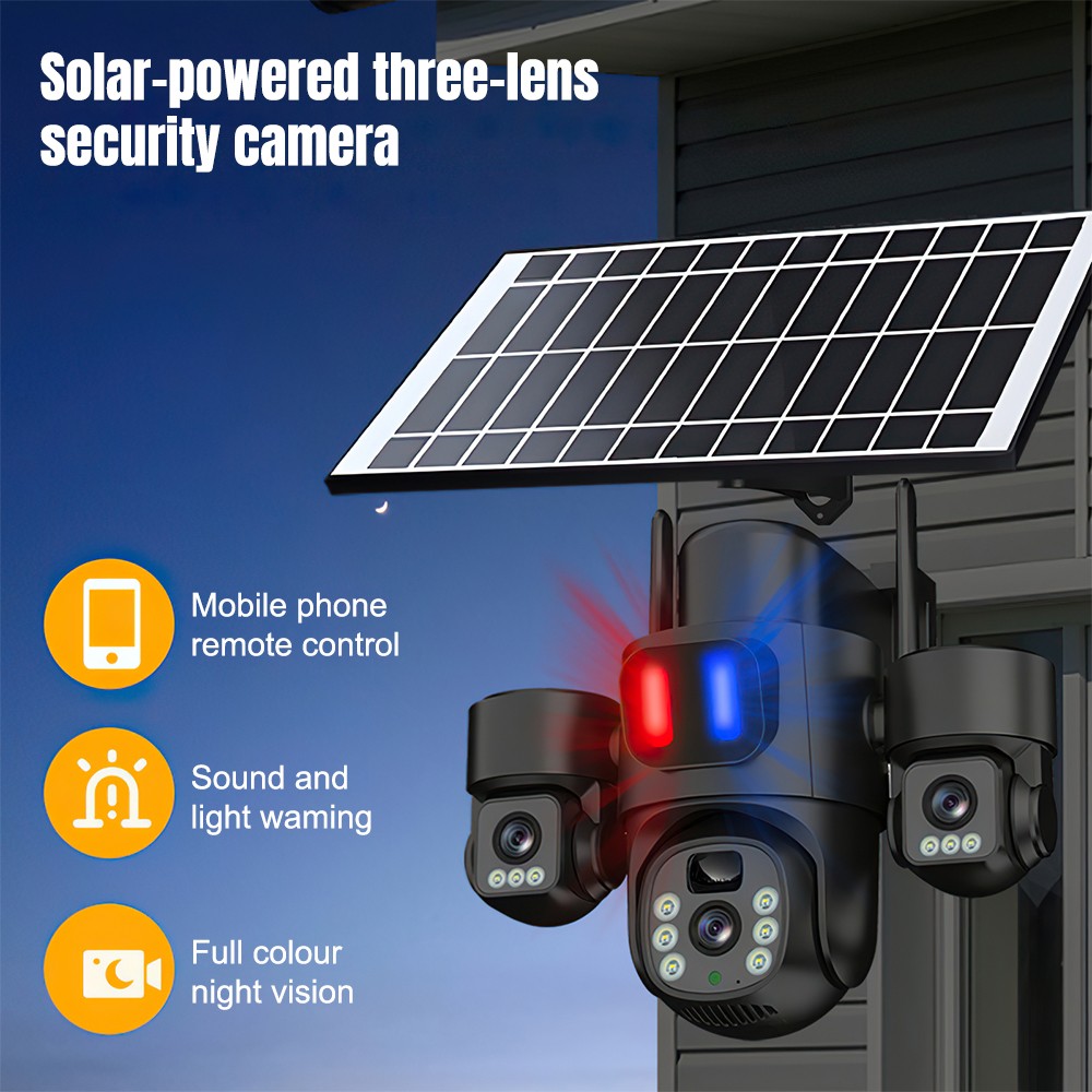 Caméra solaire WiFi PTZ extéri - Home Security Wireless Camera avis et prix