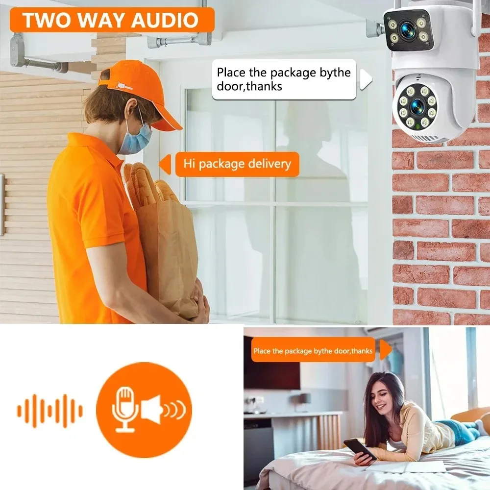 Caméra PTZ à double objectif 8 - Home Security Wireless Camera avis et prix