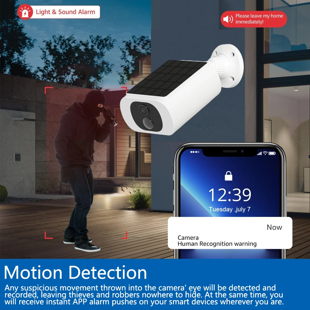 Caméra de sécurité solaire Tuy - Home Security Company avis et prix