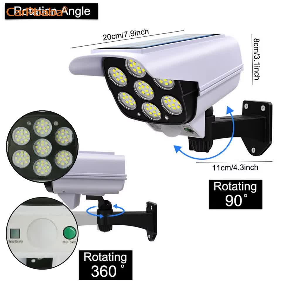 Lumière solaire extérieure cap - Home Security Wireless Camera avis et prix
